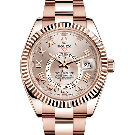 rolex sky dweller rose gold sundust|Rolex Sky-Dweller watch price.